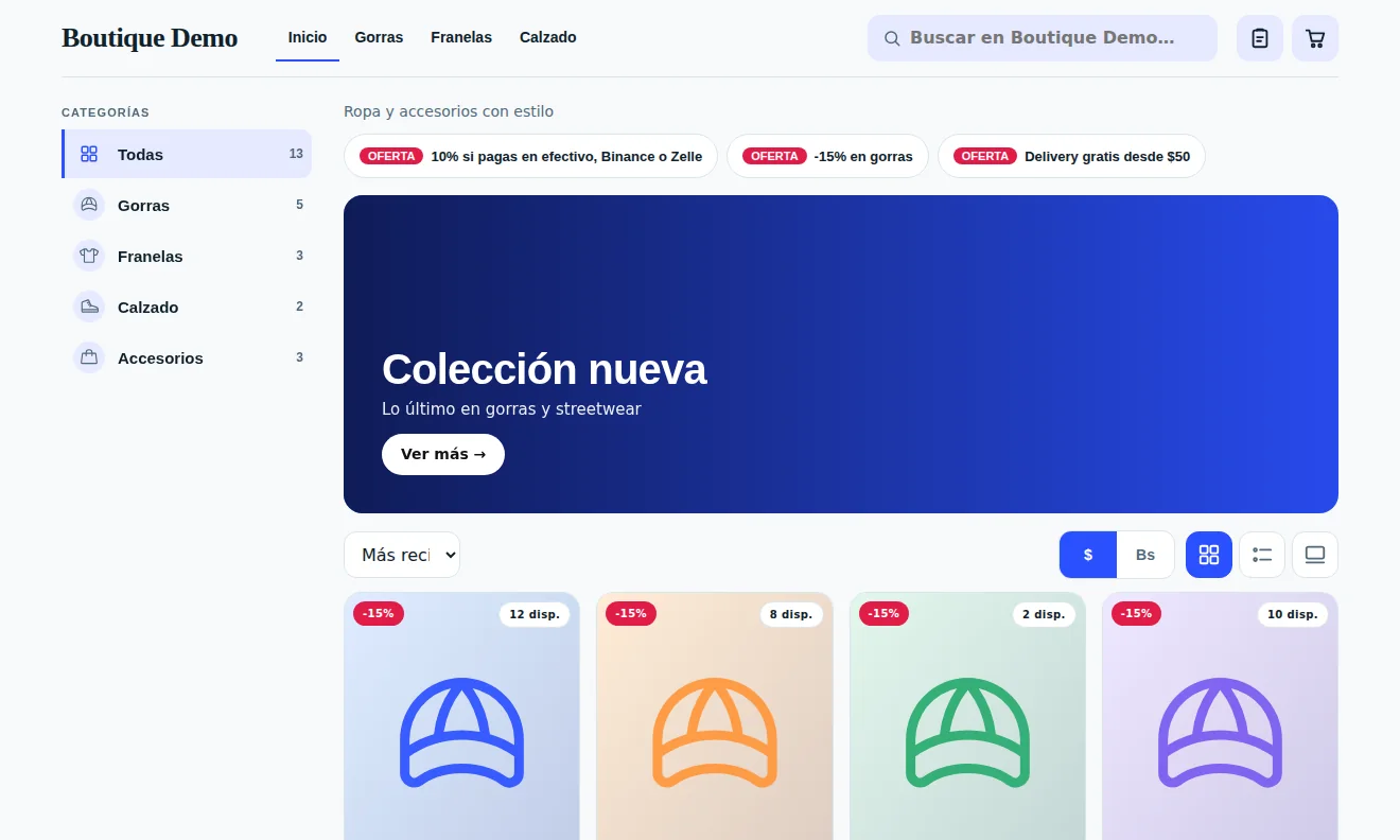 Ejemplo de un catálogo en computadora